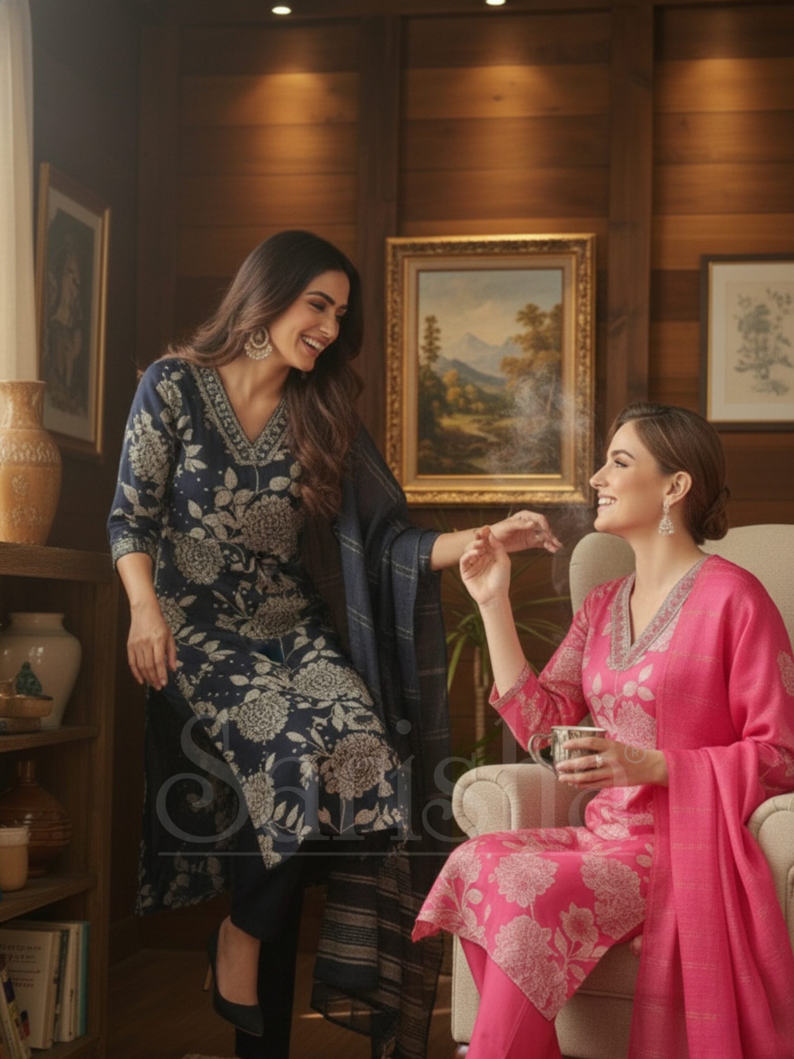 Buy Stylish Kurta Set with Dupatta - 2 Colors - Image 4