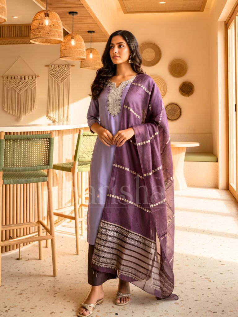 Palazzo kurta set by Sarisha